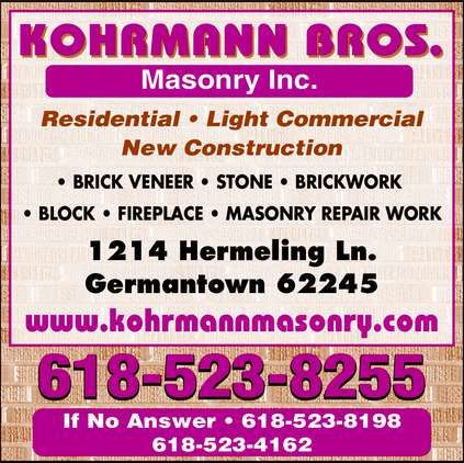 Kohrmann Brothers Masonry Inc